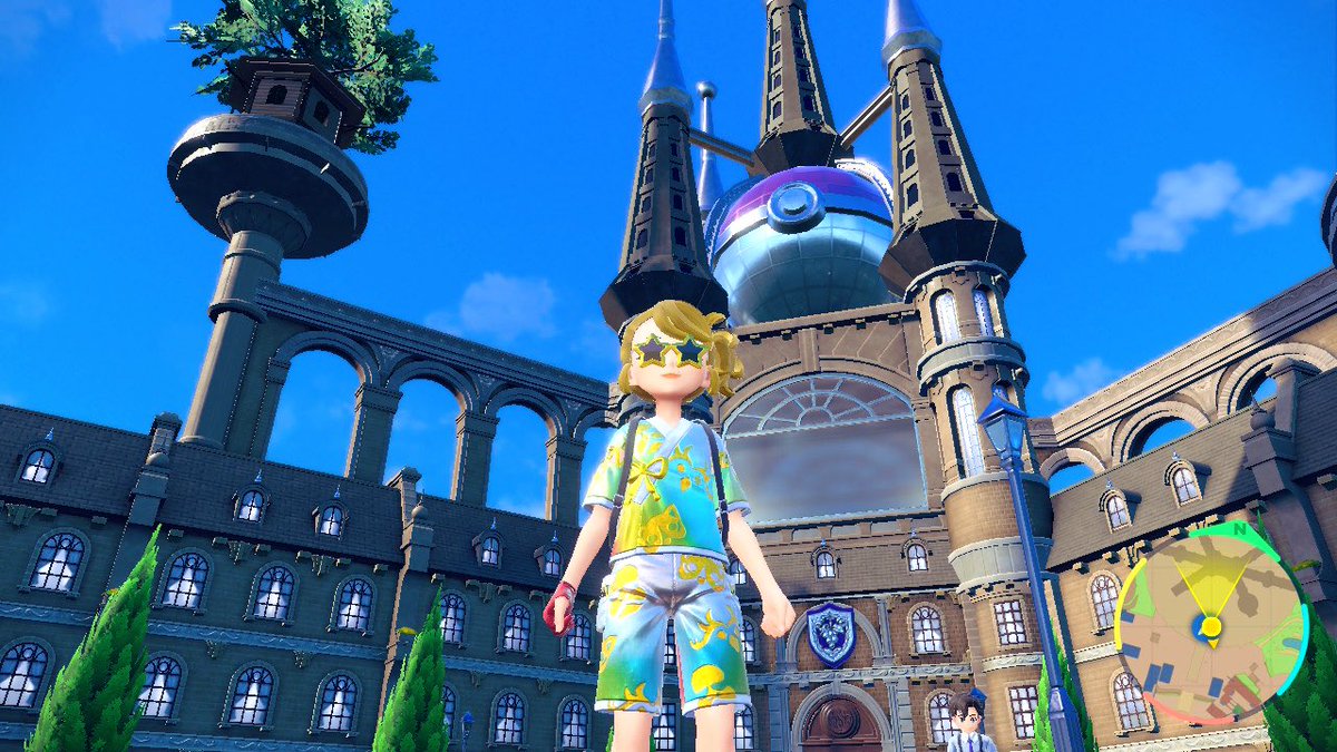 karasudanipika's tweet photo. 昨日気づいて感動した事なんですけど

ポケモンSV、パルデアとキタカミでちゃんと空の色が違う

パルデア(1.2枚目)は濃い青色で
キタカミ(3.4枚目)は薄い青色になってる

キタカミ(日本)は湿度が高いから水蒸気が多くて、パルデア(欧州)よら空が白っぽくなるんだよ😄
ゲーフリ作り込みすごすぎる👏 https://t.co/qYHzi5cMow