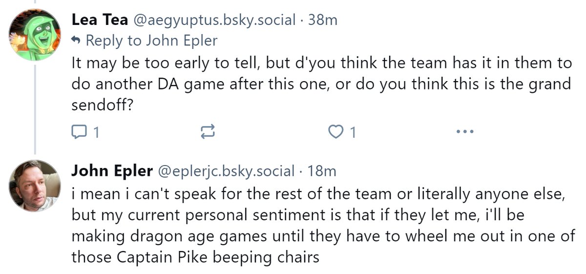 iQuestAlerts's tweet photo. John Epler, the Dragon Age creative director at Bioware, is so passionate about the series he says they'd have to force him into a retirement chair to stop making games! https://t.co/psNCSRFIIl