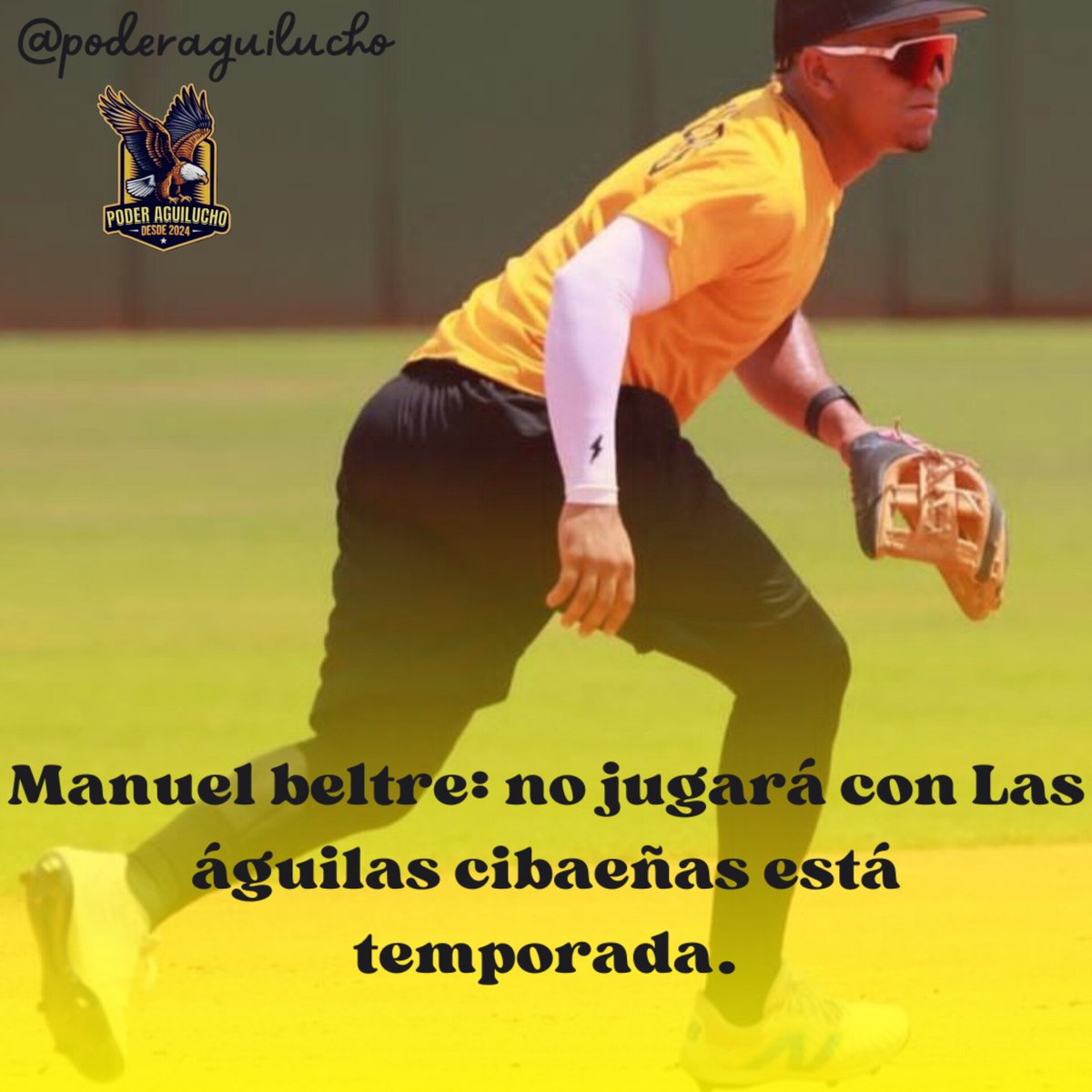 Aguiluchospoder's tweet photo. Manuel beltré no jugará con las águilas cibaeñas esta venidera temporada.
#porla23🏆🦅 #poderaguilucho https://t.co/nGJPbafHZu
