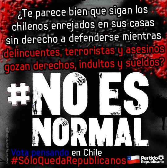 hertzvillegas's tweet photo. @joseantoniokast #NoEsNormal😡
#RenunciaTohá!
#RenunciaMonsalve!
#RenunciaBoric!
¡USTEDES, MERLUZOS MARXISTAS, SON LA PEOR PLAGA QUE HA CAÍDO SOBRE NUESTRA AMADA PATRIA!
#BoricGenocida!
#BoricSacoDeWeas!
#ElPeorGobiernoDeLaHistoria!
#BoricPresidenteDeLosDelincuentes!

No+
#SoloQuedaRepublicanos🇨🇱 https://t.co/w8f4GBCTkR