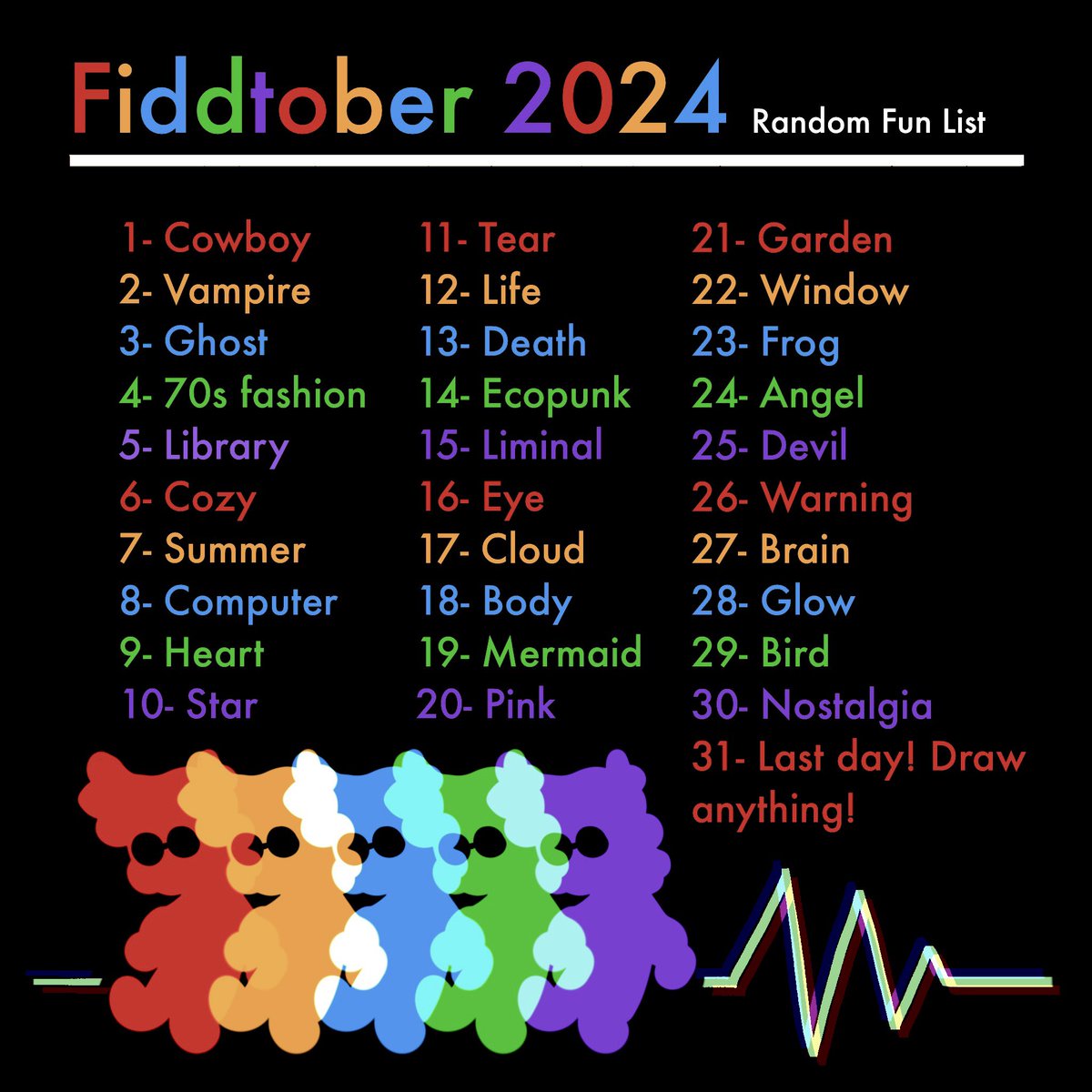 oobbbear's tweet image. Fiddtober prompt list
I made two versions choose whichever you like or mix them together
Pairings are welcomed too!!! Do whatever you want!!!!
#fiddleford #fiddtober