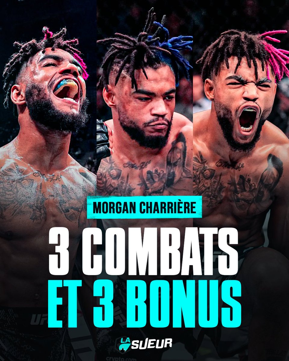 LaSueur_off's tweet photo. 3 COMBATS POUR 3 BONUS CONSÉCUTIFS. 🔥🔥🔥

Morgan Charrière rafle un bonus à chaque apparition à l’UFC ! 💸 https://t.co/U7oykqRMi4