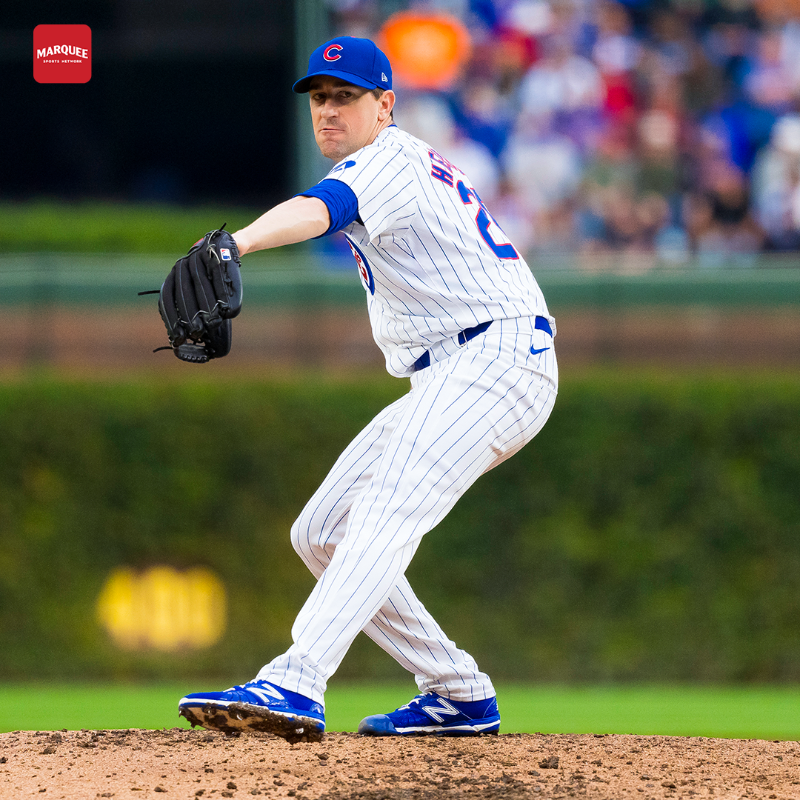 WatchMarquee's tweet photo. 𝗞𝘆𝗹𝗲 𝗛𝗲𝗻𝗱𝗿𝗶𝗰𝗸𝘀 𝘆𝗲𝘀𝘁𝗲𝗿𝗱𝗮𝘆:
7.1 IP
2 H
0 R

𝗞𝘆𝗹𝗲 𝗛𝗲𝗻𝗱𝗿𝗶𝗰𝗸𝘀 𝗶𝗻 𝗡𝗟𝗖𝗦 𝗚𝗮𝗺𝗲 𝟲:
7.1 IP
2 H
0 R

"To play here at Wrigley Field, I’m such a lucky guy.”