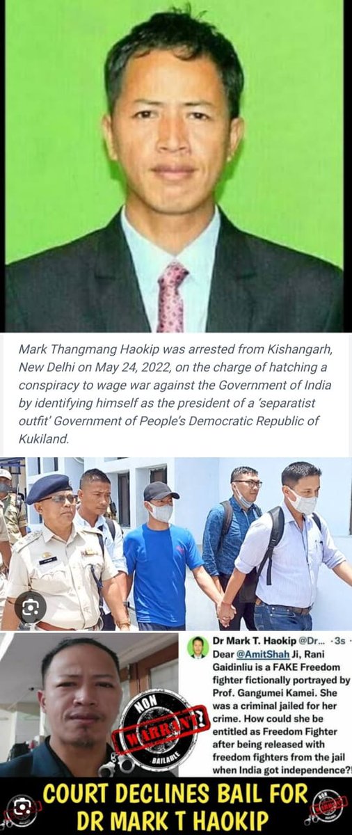 yumnamevelyn's tweet photo. This is a new low in terrorism—kidnapping people to make unjustified demands against the Govt. Only foreign-backed groups would do this. Their call for Separate Administration &amp; the release of Mark Haokip, shows their intent to establish a separate self ruled NATION @FrontalForce https://t.co/ew3LMh3obn