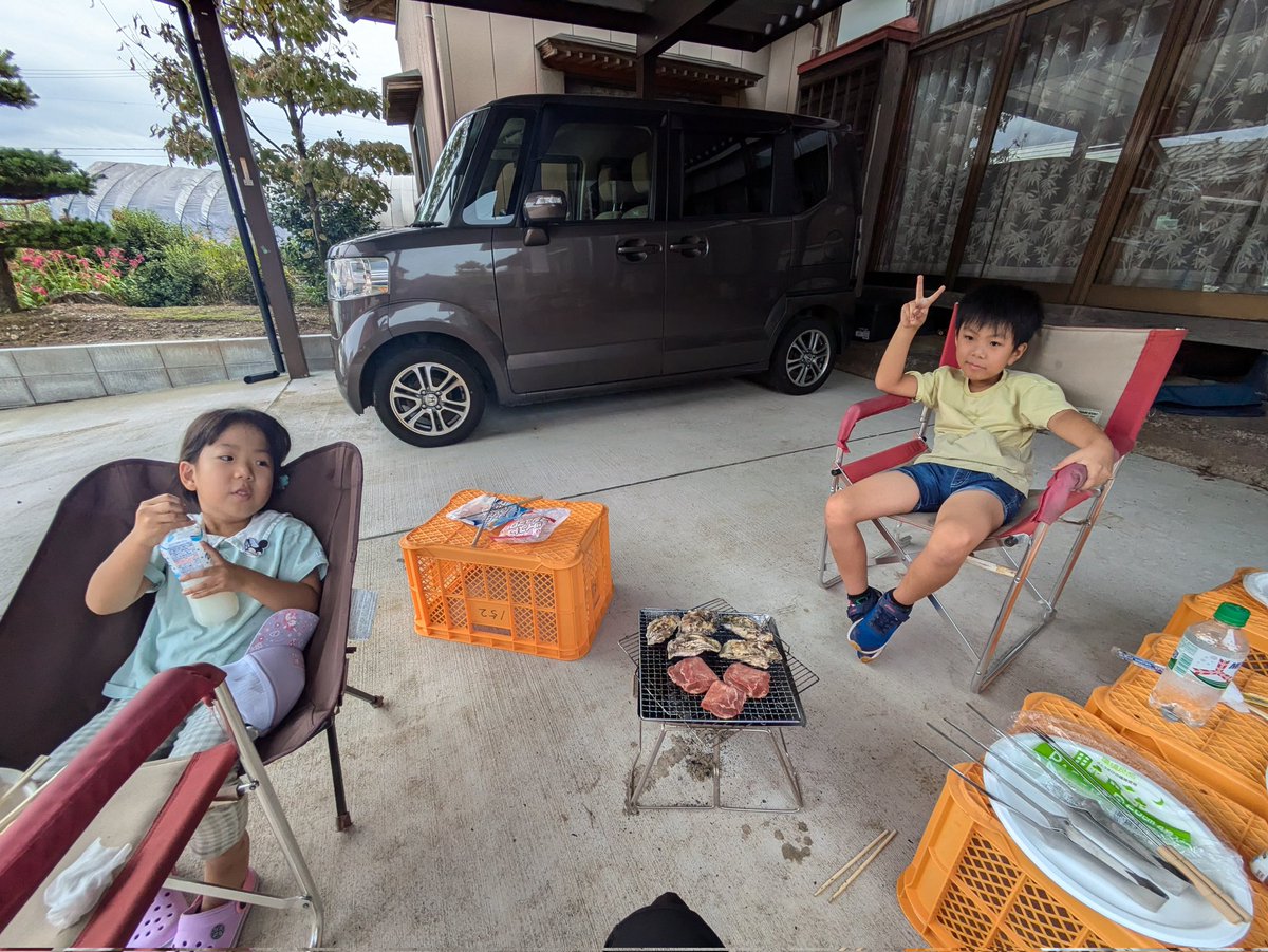 satoukajyu's tweet photo. 夏の終わりにバーベキュー！ https://t.co/5CmOelqxBO