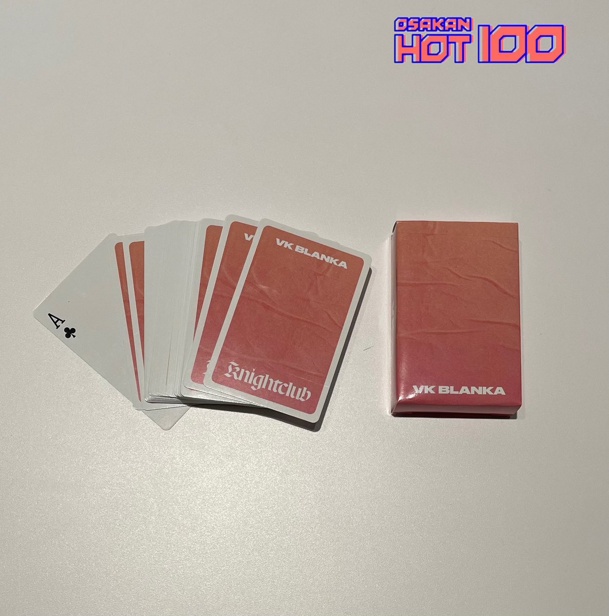 OSAKANHOT100's tweet photo. #FM802 OSAKAN HOT 100 
🌟追加プレゼント🌟

『  #ビッケブランカ「Knightclub」オリジナルトランプカード  』を1名の方にプレゼント🎁✨

【応募方法】
①このアカウントをフォロー
②このポストを10/5 23:59までにリポスト

当選者には後日DMをお送りします📩
#HOT802 https://t.co/h70UwyJrY9