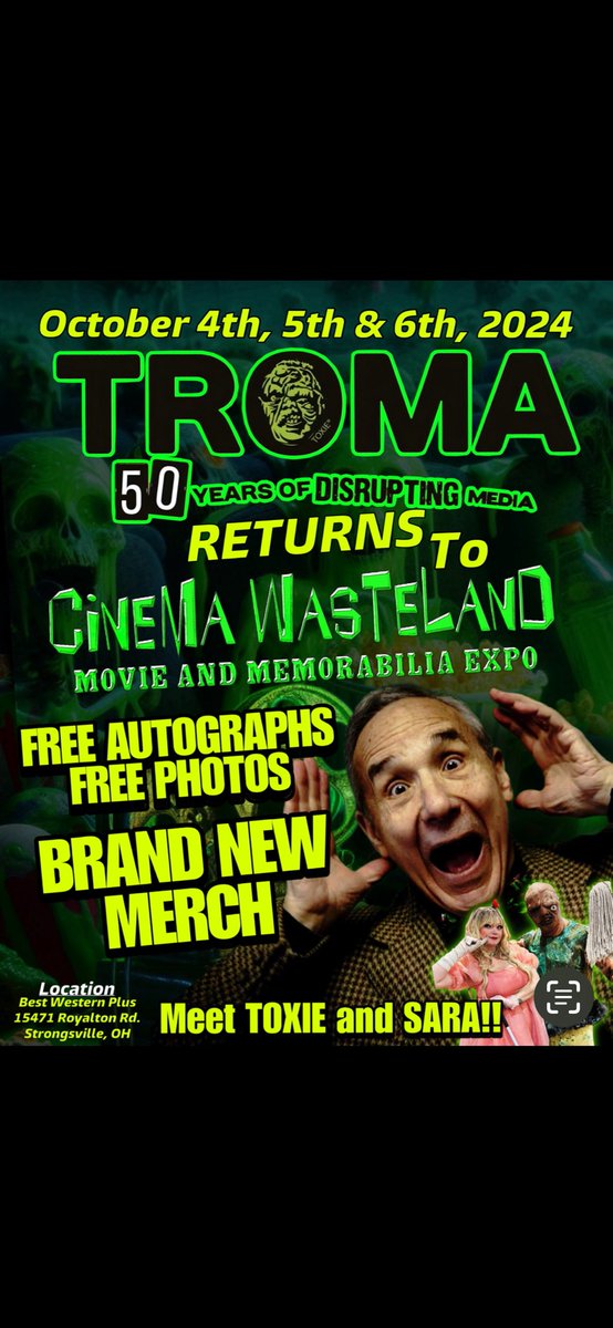 Lloyd Kaufman (@lloydkaufman) on Twitter photo Toxie, Kabukiman , Tromettes, New Merch!! Celebrate TROMA's 50th Anniversary!
<a href="/cinemassacre/">Cinemassacre</a> <a href="/cinemawasteland/">Syneaste</a> @tromadan <a href="/TromaRon/">Ron Mackay</a> <a href="/TalkinTroma/">Talkin’ Troma Podcast</a> <a href="/Troma_Team/">ᴛʀᴏᴍᴀ ᴇɴᴛᴇʀᴛᴀɪɴᴍᴇɴᴛ</a> <a href="/ClevlandNews/">Cleveland News</a> <a href="/VinegarSyndrome/">Vinegar Syndrome</a> <a href="/Variety/">Variety</a> Toxie, Kabukiman , Tromettes, New Merch!! Celebrate TROMA's 50th Anniversary!
<a href="/cinemassacre/">Cinemassacre</a> <a href="/cinemawasteland/">Syneaste</a> @tromadan <a href="/TromaRon/">Ron Mackay</a> <a href="/TalkinTroma/">Talkin’ Troma Podcast</a> <a href="/Troma_Team/">ᴛʀᴏᴍᴀ ᴇɴᴛᴇʀᴛᴀɪɴᴍᴇɴᴛ</a> <a href="/ClevlandNews/">Cleveland News</a> <a href="/VinegarSyndrome/">Vinegar Syndrome</a> <a href="/Variety/">Variety</a>