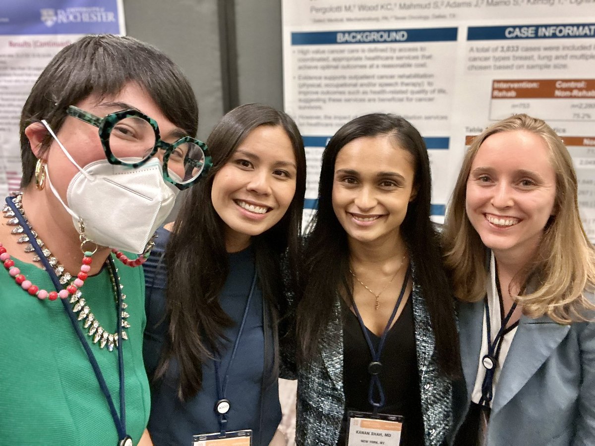 No bigs. Just me and three <a href="/ConquerCancerFd/">Conquer Cancer, the ASCO Foundation</a> <a href="/ASCO/">ASCO</a> award winning researchers. 🤩🏆✅ 🥰#ASCOQLTY24