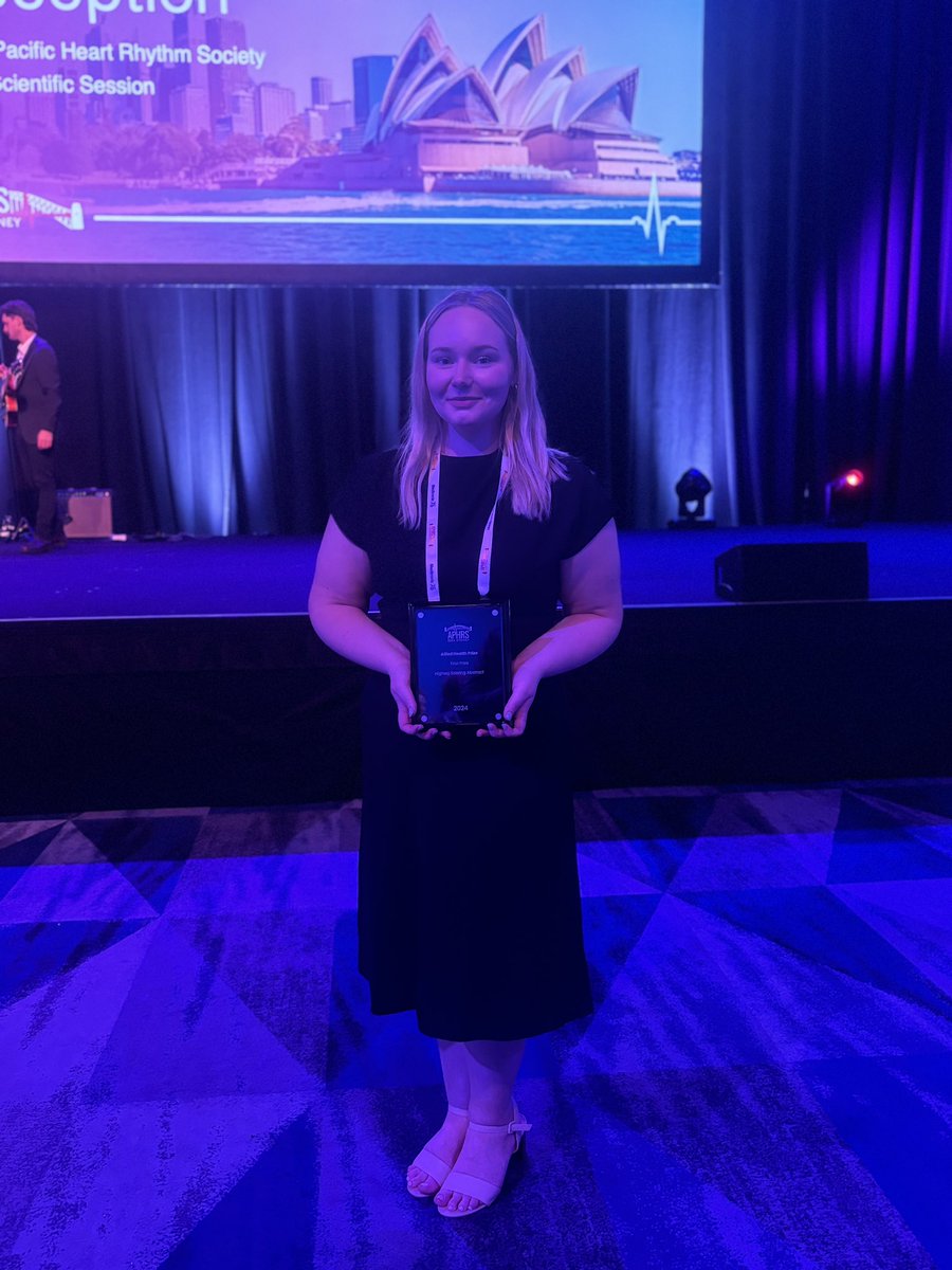 It was a great honour to be awarded the <a href="/aphrs2024/">APHRS2024</a> award for highest scoring Allied Health abstract! 
A heartfelt thanks to @drrpathak for his guidance and support, the APHRS organisers, and to the entire Canberra Heart Rhythm team! 
#APHRS2024 #canberraheartrhythm #CHR