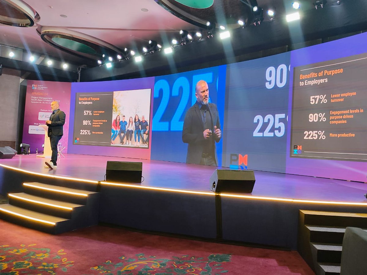 🌟Day2: Opening Keynote at PMSAC24 🌟
 
 We kicked off the PMSAC24 Day2 with an inspiring opening keynote titled “Elevating the World through Projects: The Power of Purpose” by Afdel Aziz, best-selling author, visionary founder, and inspiring keynote speaker.