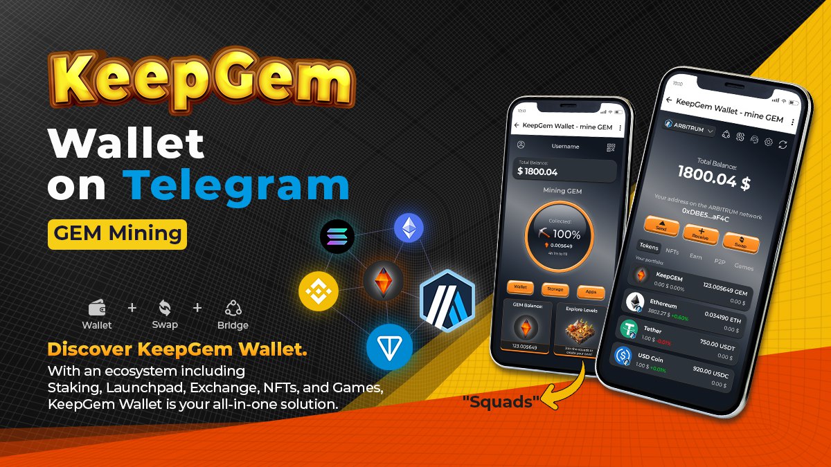 jays_fi's tweet photo. #KeepGemWallet Web3 Wallet does not save characters in Telegram on the Arbitrum blockchain.
 🥔Link: Join: https://t.co/49XUD8lgFf 
1️⃣. Click "Create wallet" to create a wallet (remember to save 12 keys) 2️⃣ Claim $GEM, do tasks.
 ⚡️ Refer friends, rewarded with 200 USDT https://t.co/9qX9YpUChV
