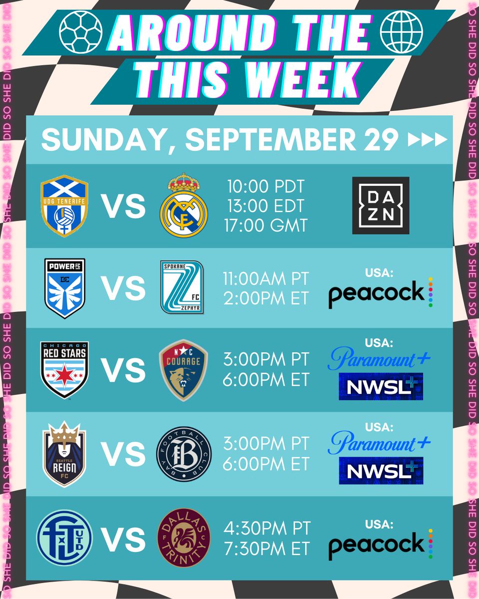 SoShxDid's tweet photo. 📆 We got your Sunday plans for you. Check out @die_liga, @barclayswsl, @lffpofficielle, @uslsuperleague, &amp; @nwsl!

🏳️‍⚧️🏳️‍🌈🇩🇪🏴󠁧󠁢󠁥󠁮󠁧󠁿🇫🇷🇪🇸🇺🇸🍉

#everyonewatcheswomenssports #justdoit #soshedid https://t.co/Uzm7f1Qs2z
