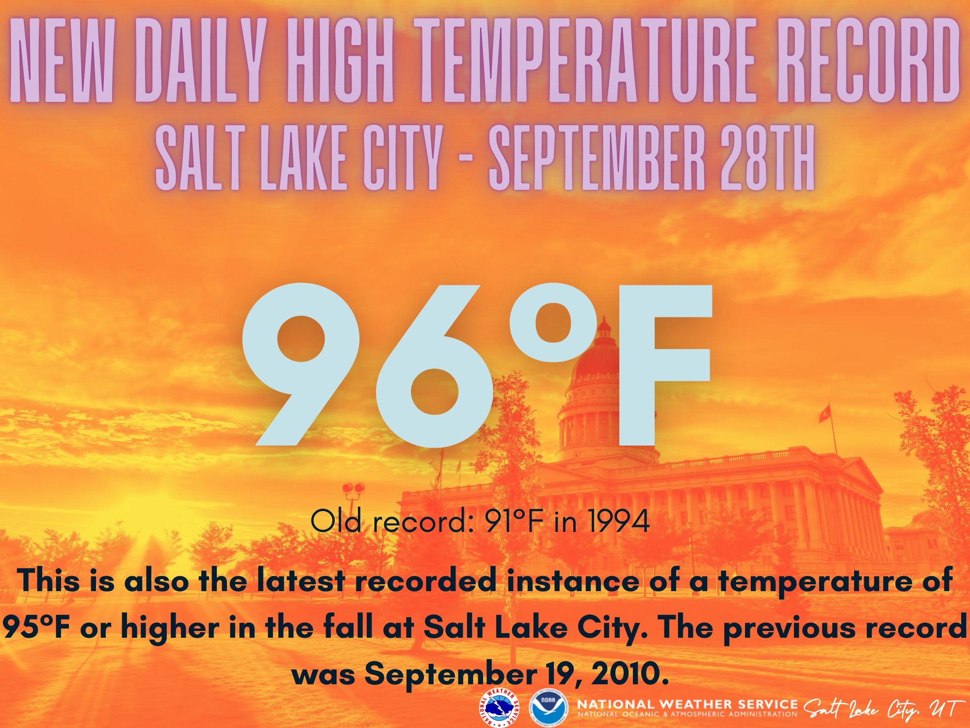 Weather Salt Lake City Temperature NWS Salt Lake City On X: "🌡🌧
