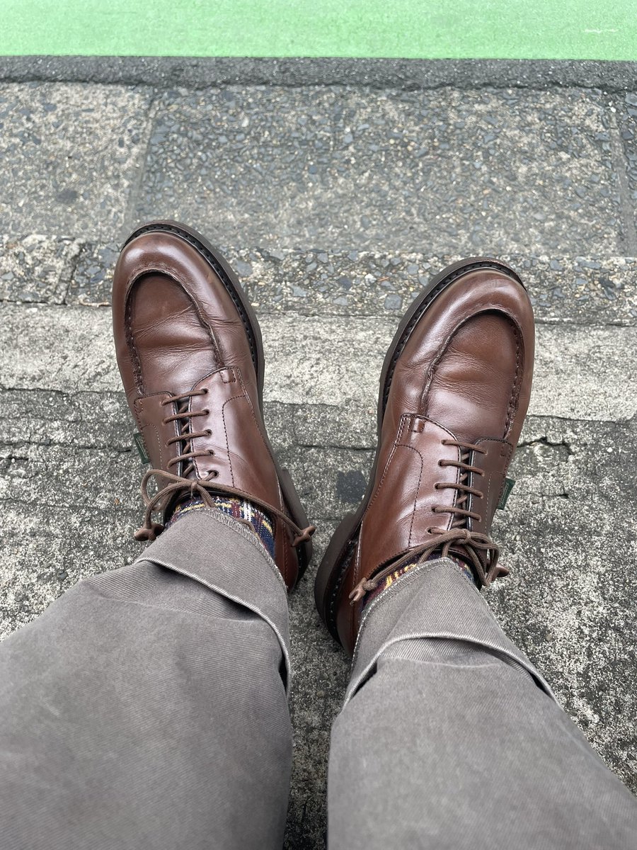 shoe_kojima's tweet photo. #paraboot ☔️ https://t.co/9EQgDLxnbD