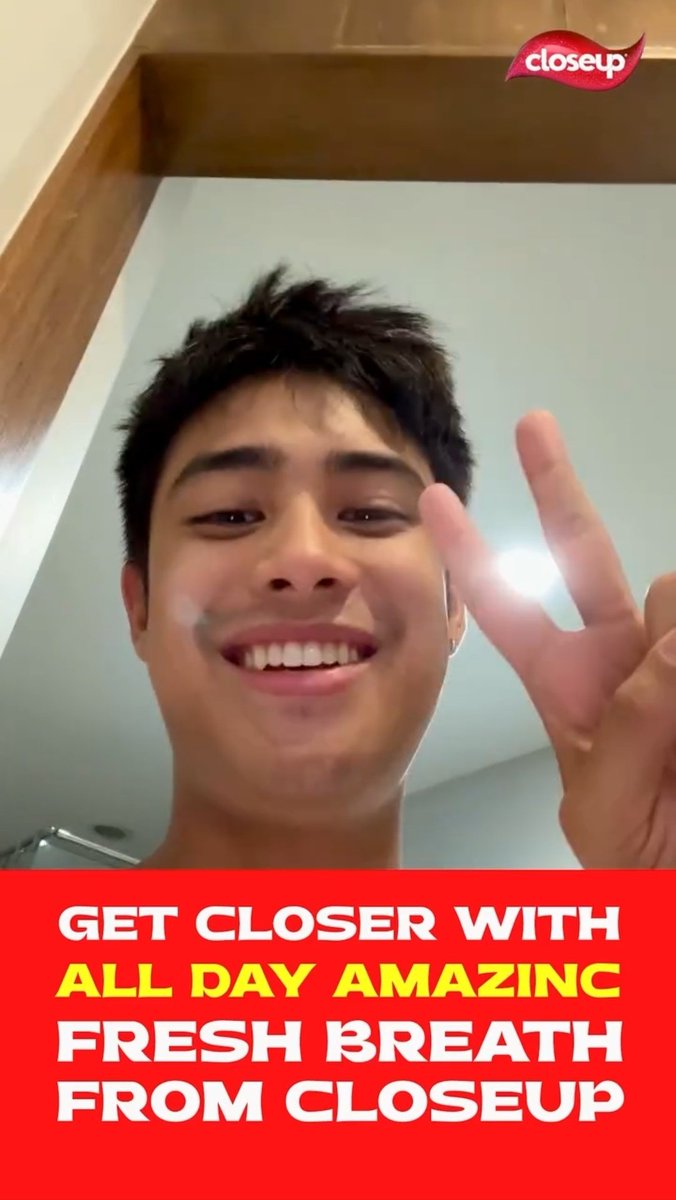 MDBOFC's tweet photo. @donnypangilinan 's IG Reel.
(09292024)
"Good Morning! ❤️
Start your mornings #AMAZINC and brush with Closeup for all-day fresh breath, up to 12 hours with regular use!
@.closeupph"
#DonnyPangilinan
#DonBelle
#DonBellexCloseUpPH https://t.co/Exr2KfD8vH