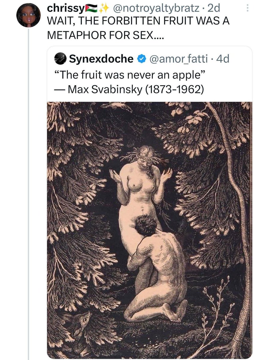 It's a Sunday 
Christians  illustrate more about the forbidden fruit