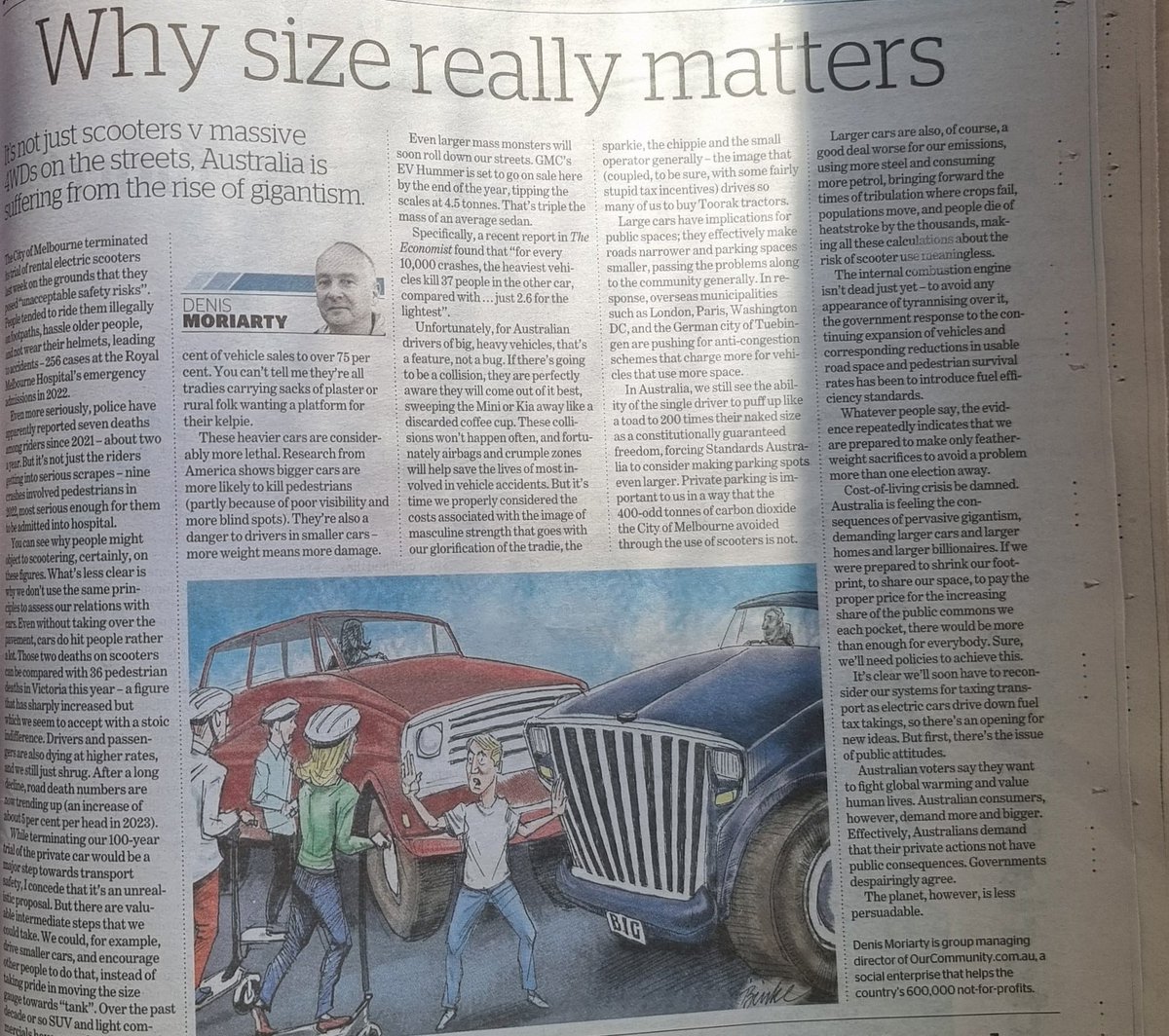 #VicRoads

Maybe increase #registration #Fees for large #vehicles on our #roads

Save #pedestrian lives☘️
Better for the #planet 🌳

You buy it
You pay for the privilege!