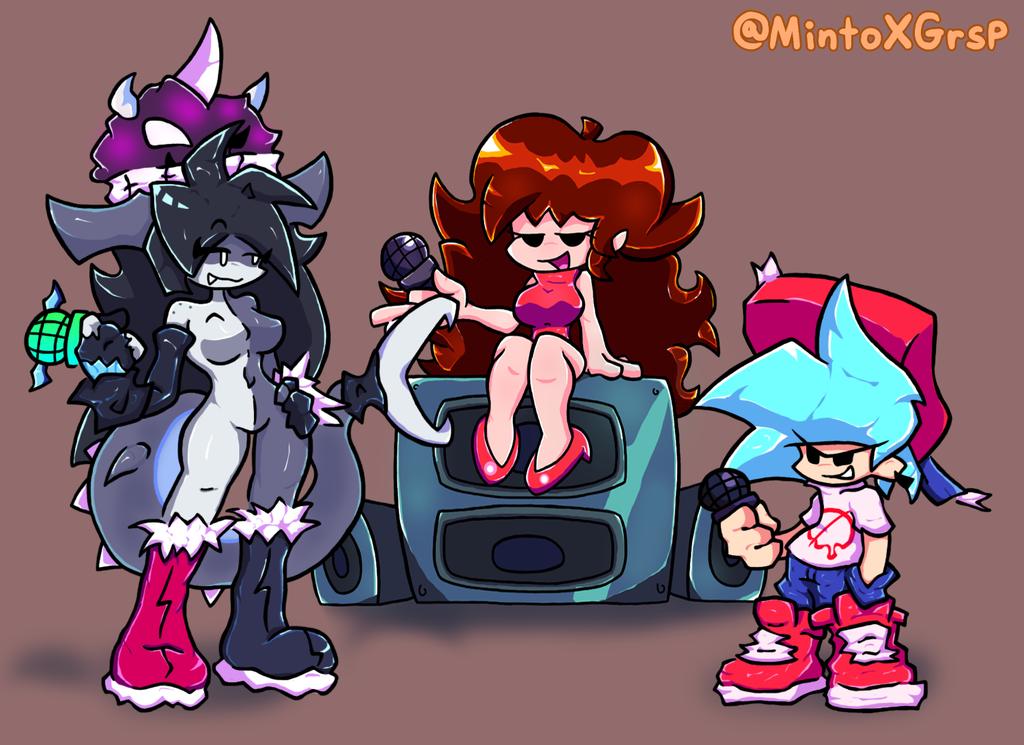 MintoXGrsp's tweet photo. Concept vs Shark Girl 🦈

#fridaynightfunkin #fanart #art #ocfnf https://t.co/qraKJyNc2Q