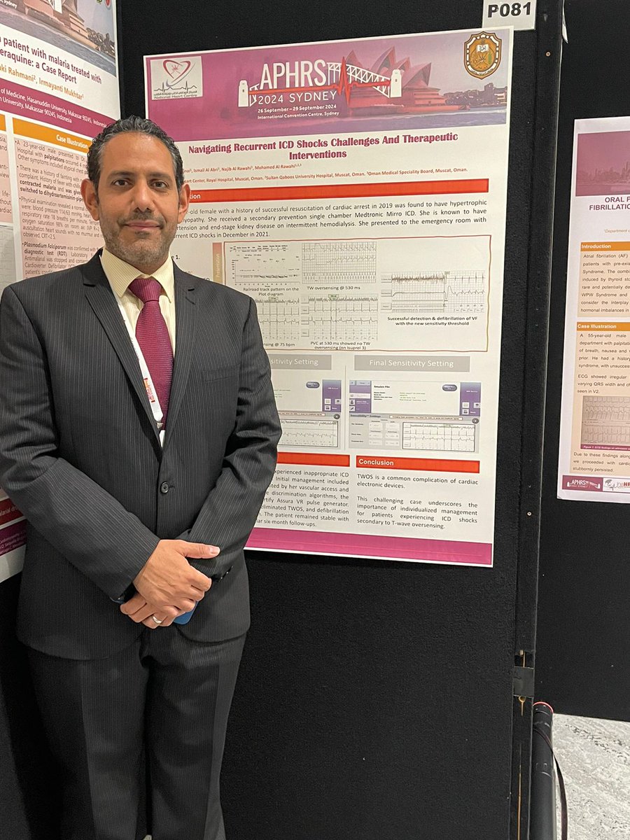 abu__Said's tweet photo. Grateful for the incredible opportunity to present our research posteres at the 17th #APHRS2024 in Sydney! @aphrs2024 
Huge thanks to the organizers and everyone involved for this amazing platform to share and learn.
@royalhospital_ @UMC_OMAN @medicine_squ @OMSB_OM https://t.co/DnBjzqmMrX