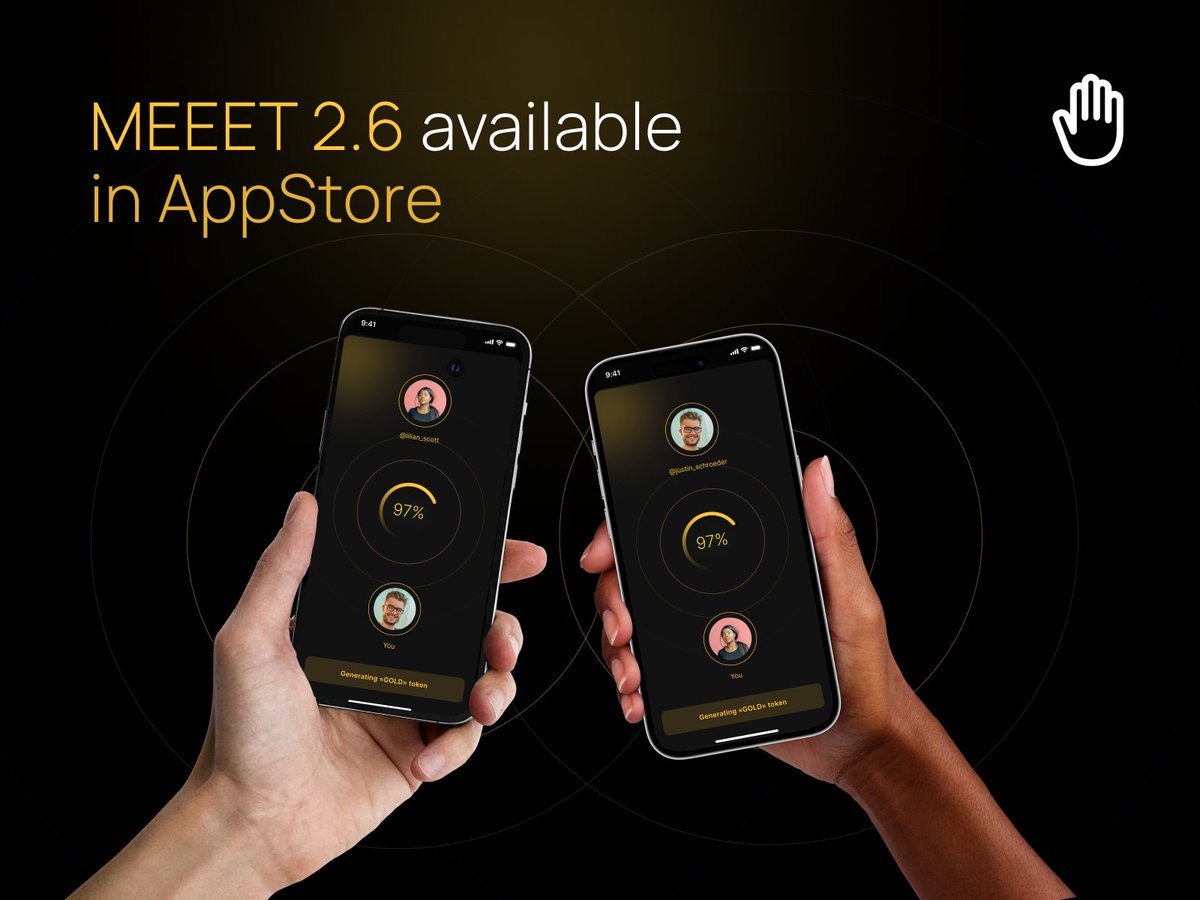 Meeet_app's tweet image. 🔥 What's New in MEEET 2.6? 🔥

We’ve rolled out an exciting update with awesome features to make your interactions smoother and more enjoyable:

- Bumping Feature for Everyone!
Now all users can verify their in-person meetings with our new "bumping" process. Just check in, start…