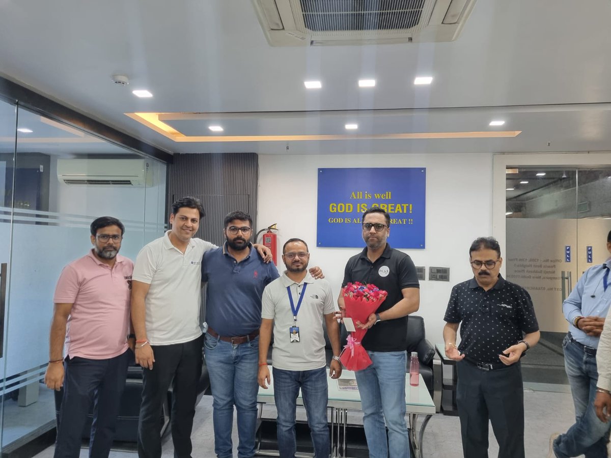 LimitedMvikas's tweet photo. Yesterday, Mvikas office buzzed with an extraordinary vibe as we celebrated CFO Rajat Kumar's birthday. 🎉🎂 
As we toast another year of growth, success, and collective achievements, we reaffirm our commitment: together, at #Mvikas, we innovate, excel, and celebrate! 🚀✨ https://t.co/OvnDcttfe6