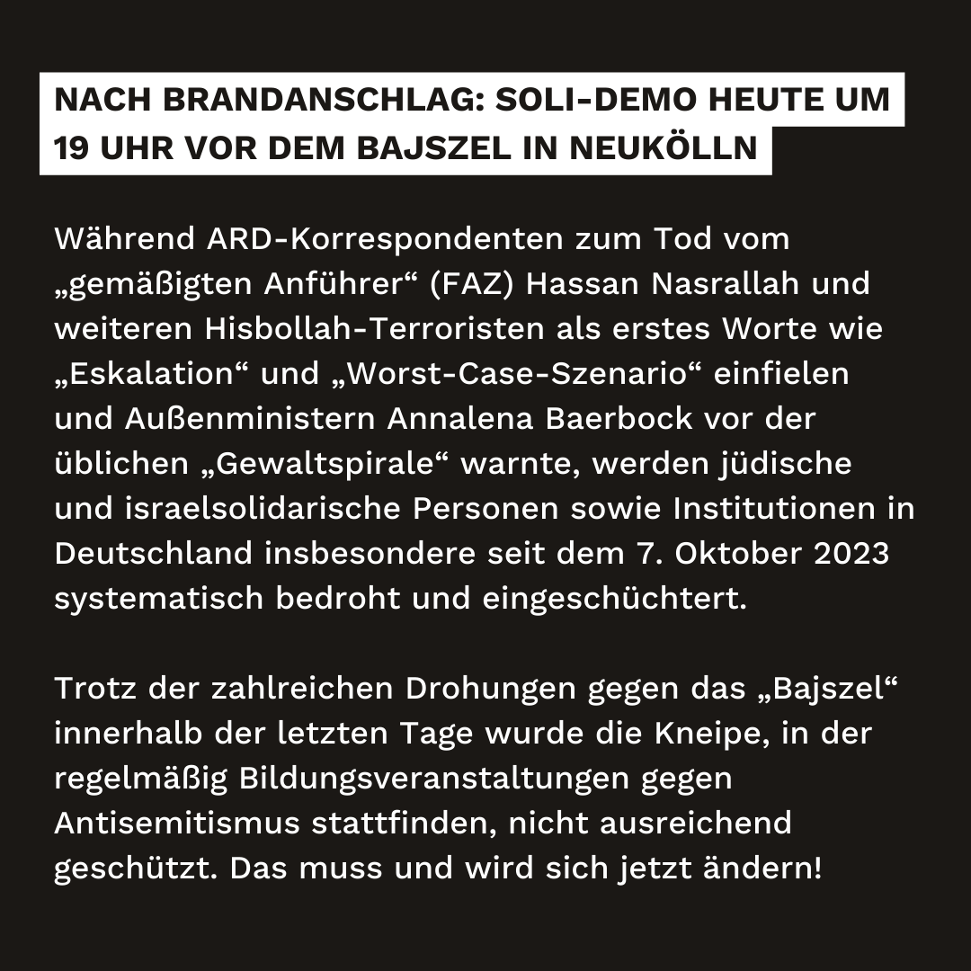gfkb_2022's tweet photo. Nach Brandanschlag und mutmaßlichem Mordversuch:

Heute um 19 Uhr am Bajszel in Neukölln! https://t.co/gkNhsn1miP