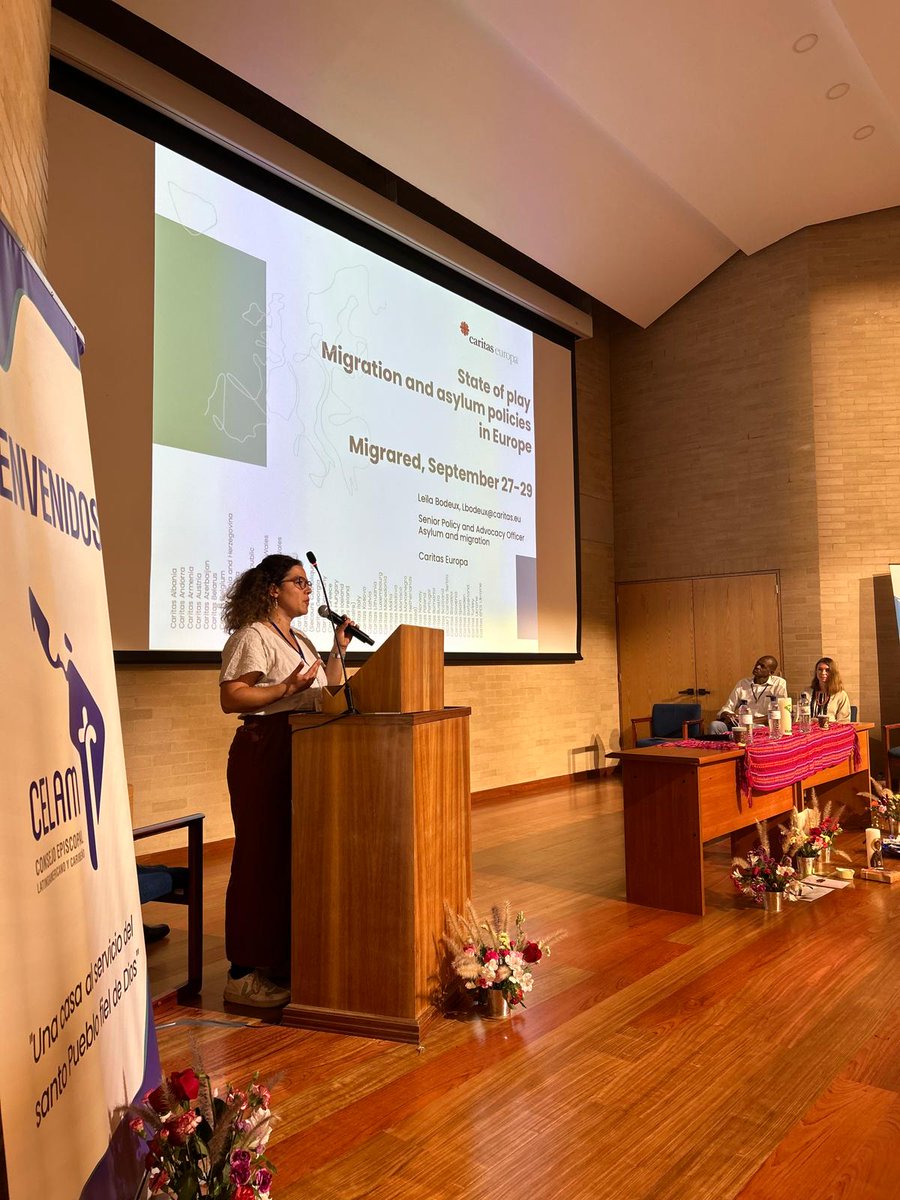 On World Day of Migrants and Refugees #WDMR2024, we are glad to participate in the <a href="/iamCARITAS/">Caritas</a> Migrared meeting in Bogota on global human mobility. Our <a href="/leilabodeux/">Leïla Bodeux</a> explained the migration situation in Europe and #Caritas continuous work to promote migrants’ rights and dignity.