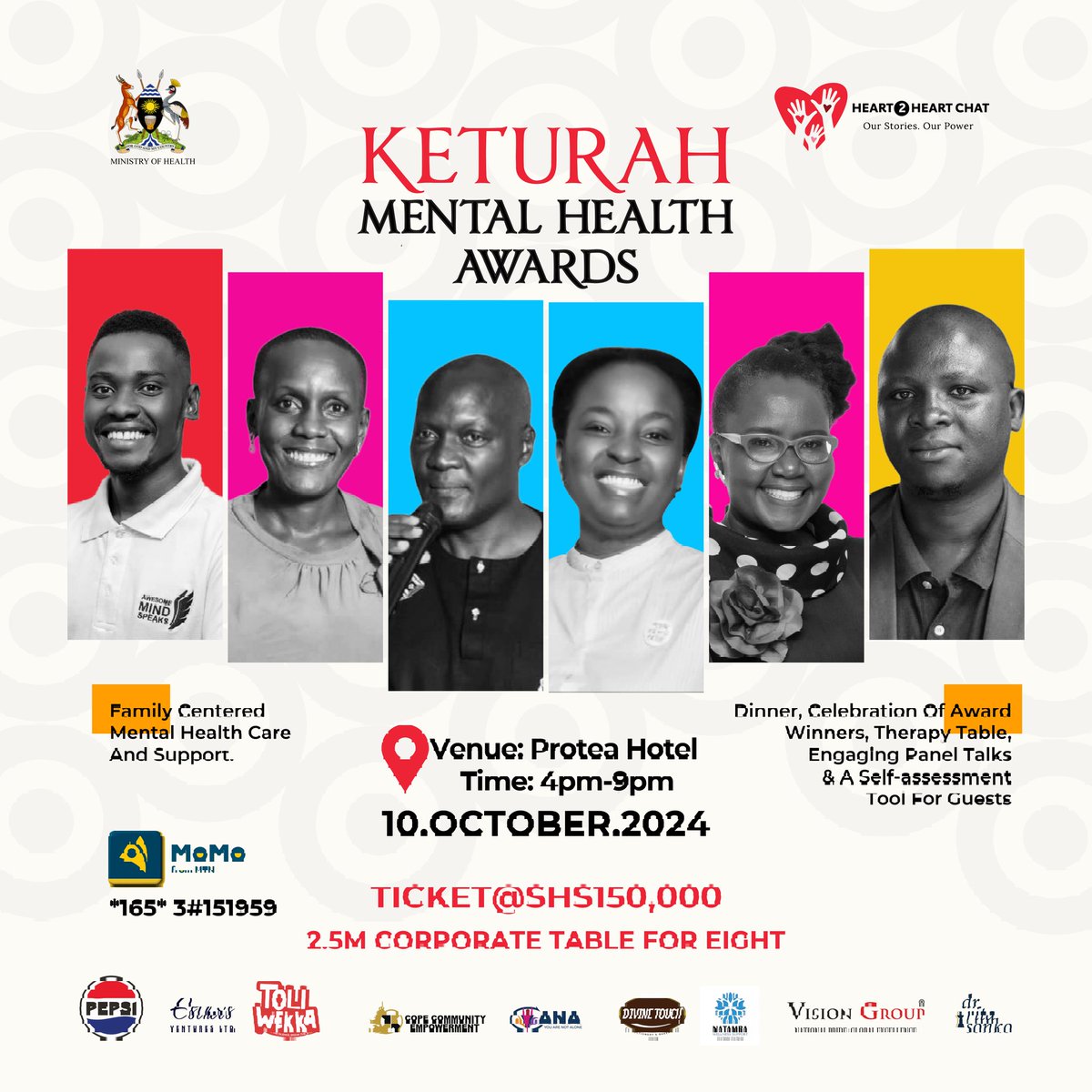 We bring you conversations at the heart of the theme: 'Family centered Mental Health care &amp; support'. Pamela Babirukamu breaks silence on suicide at the #KMHAWARDS 
Buy your ticket details below.
<a href="/newvisionwire/">The New Vision</a> <a href="/nsimbi_angela/">Angela Nsimbi</a> 
<a href="/MinofHealthUG/">Ministry of Health- Uganda</a> 
<a href="/Educ_SportsUg/">Ministry of Education and Sports - Uganda</a>