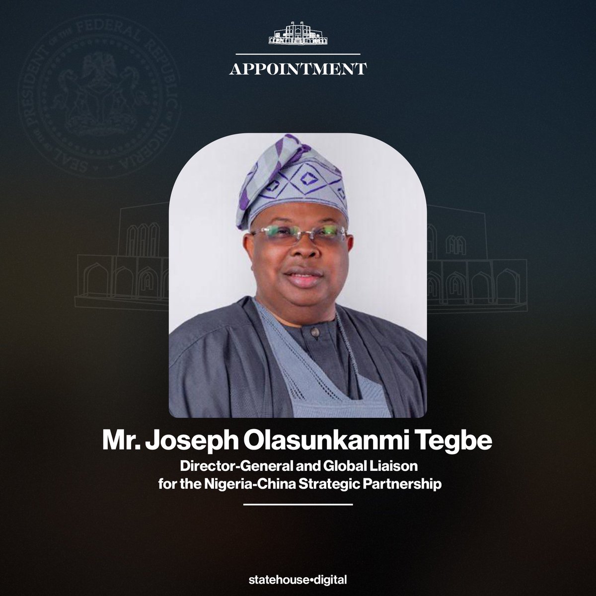 NGRPresident's tweet photo. President Bola Tinubu appoints czar for China-Nigeria strategic Partnership https://t.co/aWaxIl1keM