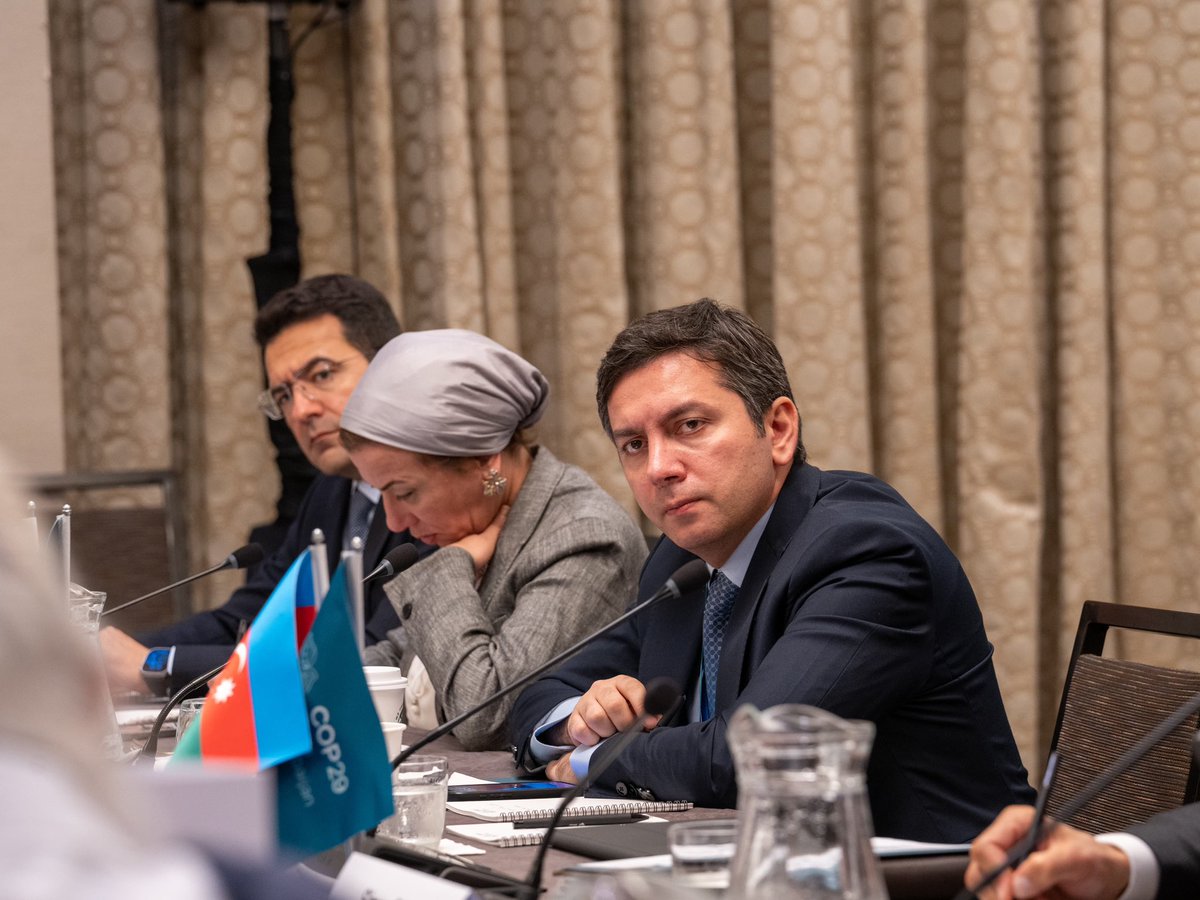 YalchinRafiyev's tweet photo. As part of our continuing efforts to intensify political engagement among Parties for successful outcome at #COP29, we organized an informal ministerial dialogue on the #NCQG.
The event was an important milestone ahead of the upcoming High Level Ministerial Dialogue (#HLMD) & Pre-COP to be held on 9 and 10-11 October in Baku respectively.
#UNGA2024 #ClimateFinance