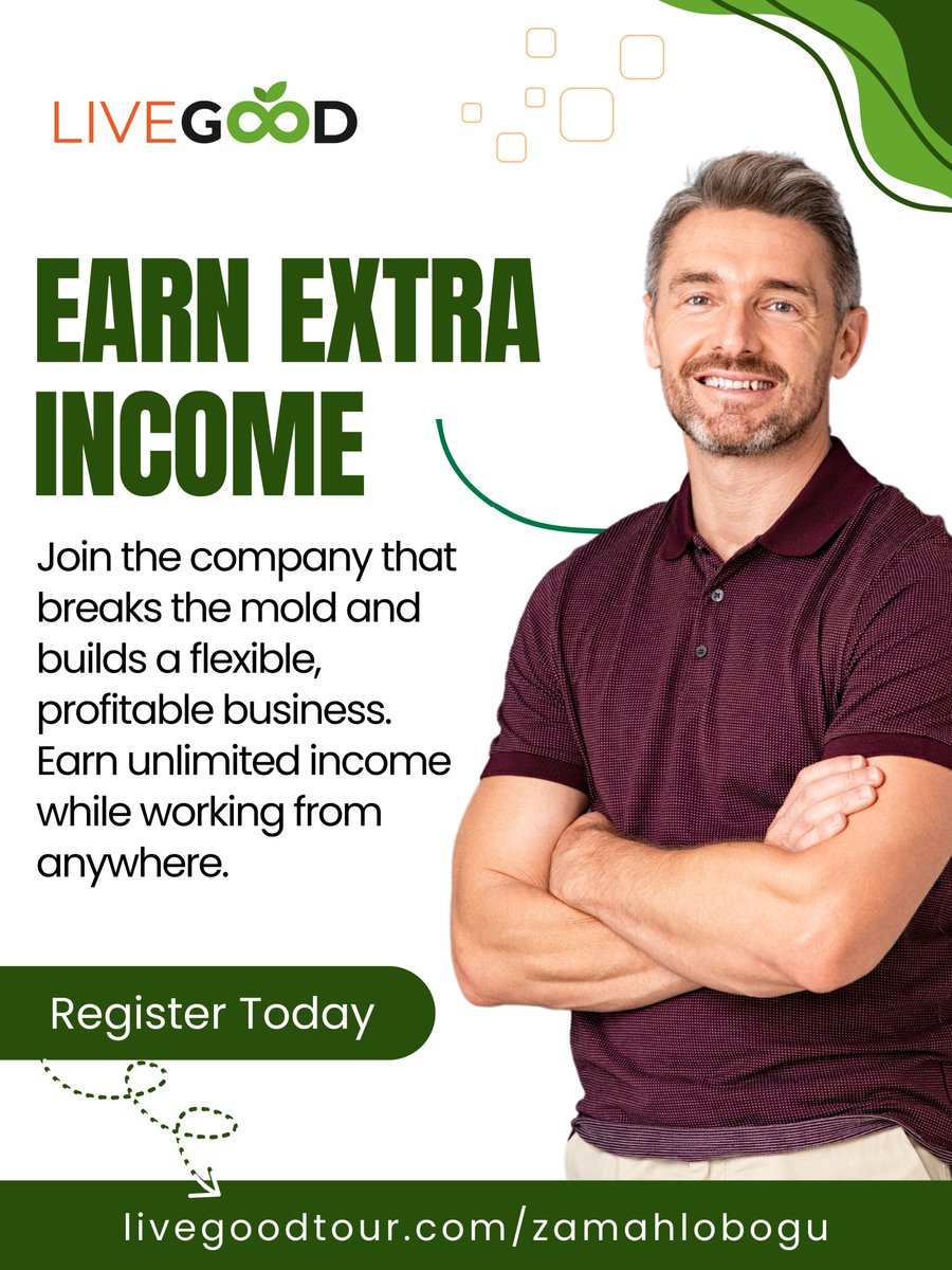 Imagine waking up every morning with purpose, financial freedom, and a community that supports your success. 
Join LiveGood for the opportunity to transform your life and the lives of others.

livegoodtour.com/zamahlobogu