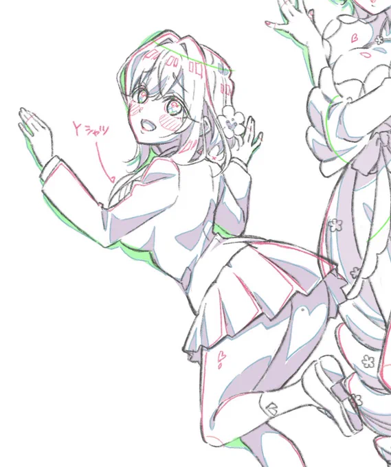 デジタル線画  鉛筆線画 