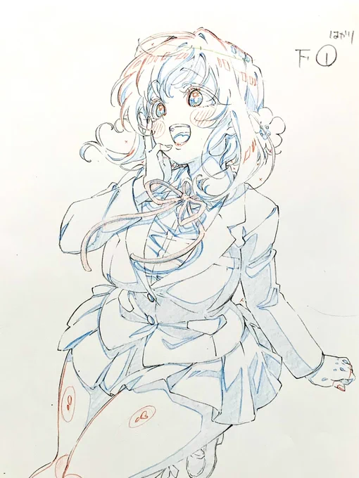 デジタル線画  鉛筆線画 
