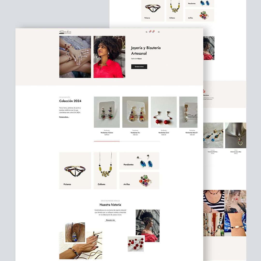 visual_snk's tweet image. Diseño Web para Carla Lira Bijoux
🖥 carlalirabijoux.com 
📍Bisutería Artesanal en Barcelona.