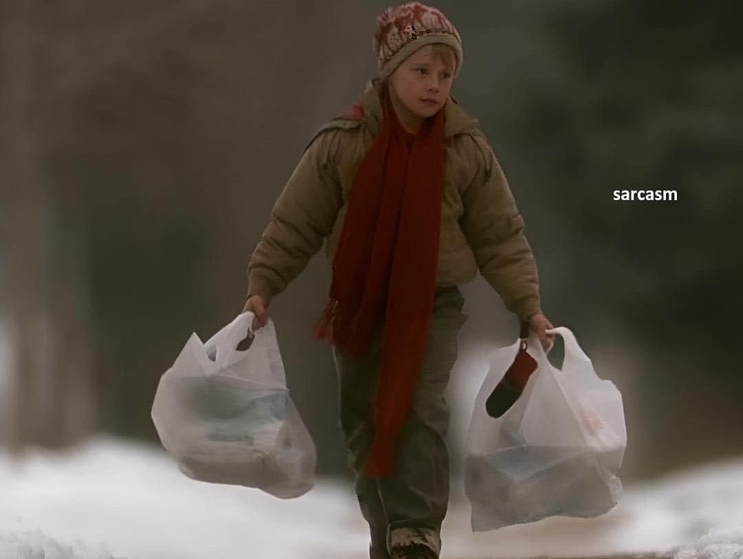 sarcastic_us's tweet photo. The craziest part of Home Alone was that Kevin got all these groceries for $19 https://t.co/9zwZOb9c40