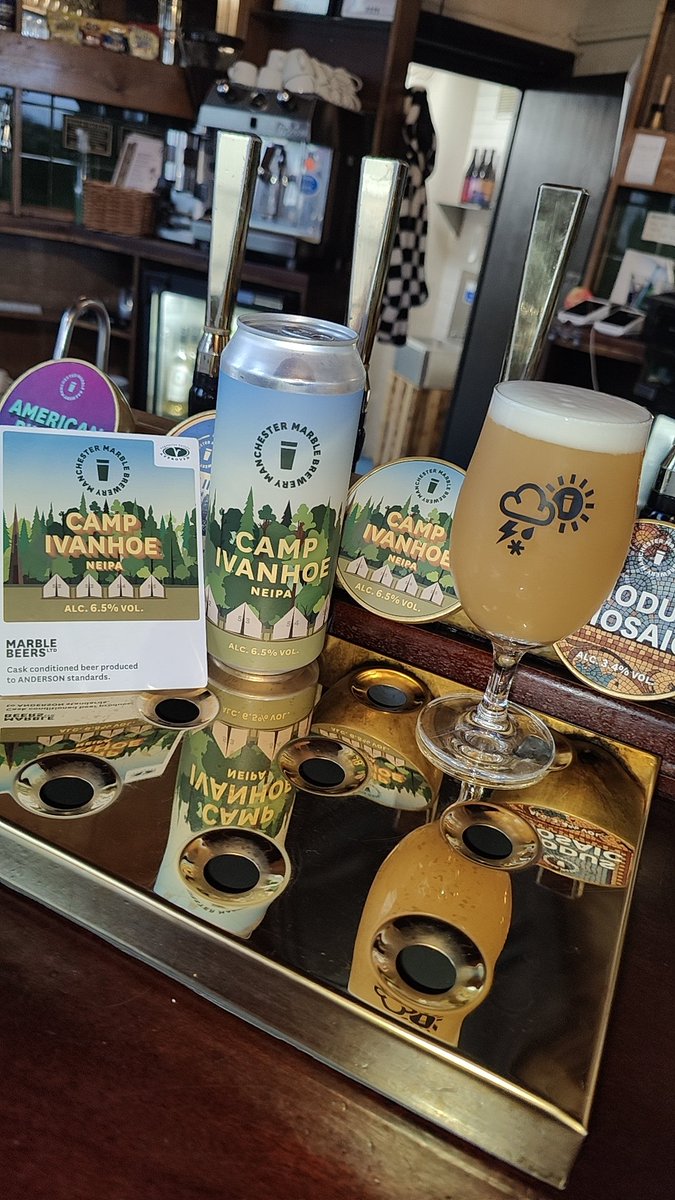 CAMP IVANHOE 🏕️

Welcome an explosion of bright tropical fruit on the palate. Ripe mango, juicy pineapple and zesty citrus layered with subtle notes of stone fruit and a hint of pine. 

Why not pop down and try out our new NEIPA, you won't be disappointed!