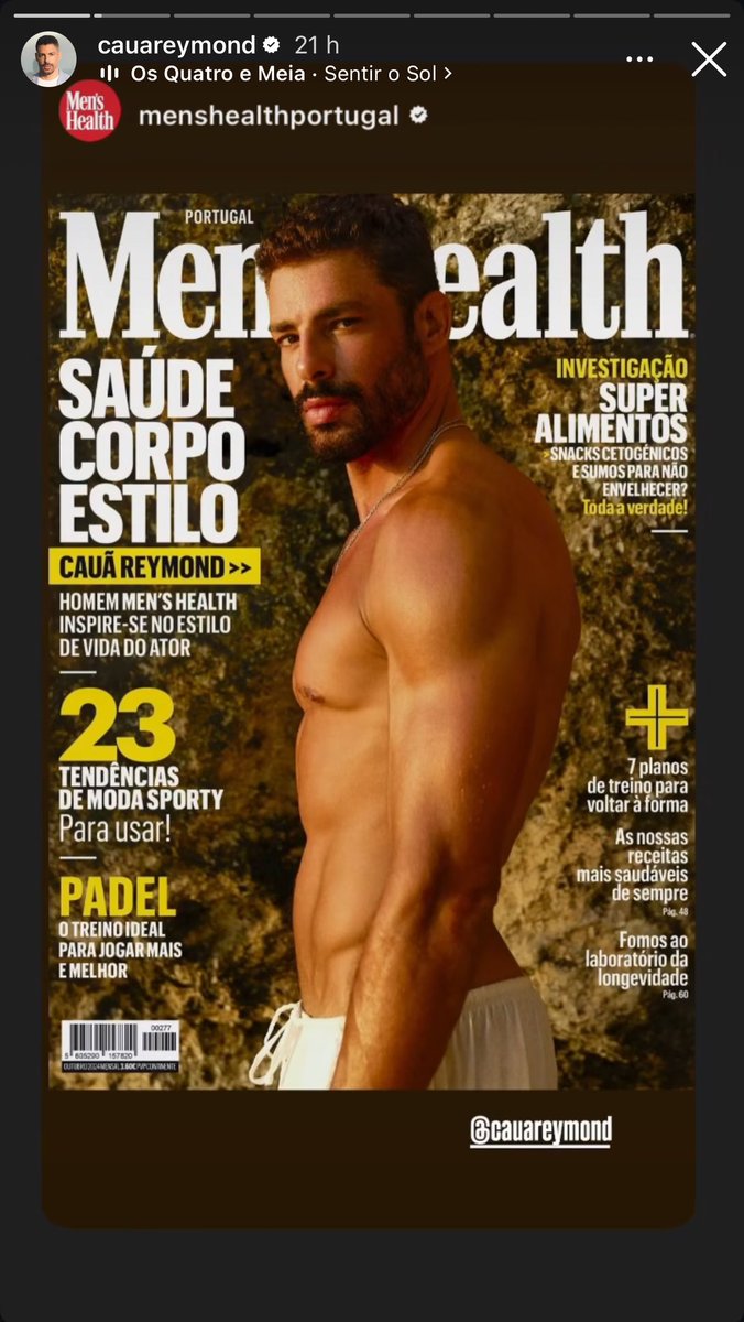 Agradeço ao <a href="/ab0utrafa/">𝕽 𝖆 𝖋 𝖆 🧙🏻</a> por me ter informado de que o Cauã Reymond, além de gostoso, ainda tem bom gosto musical.