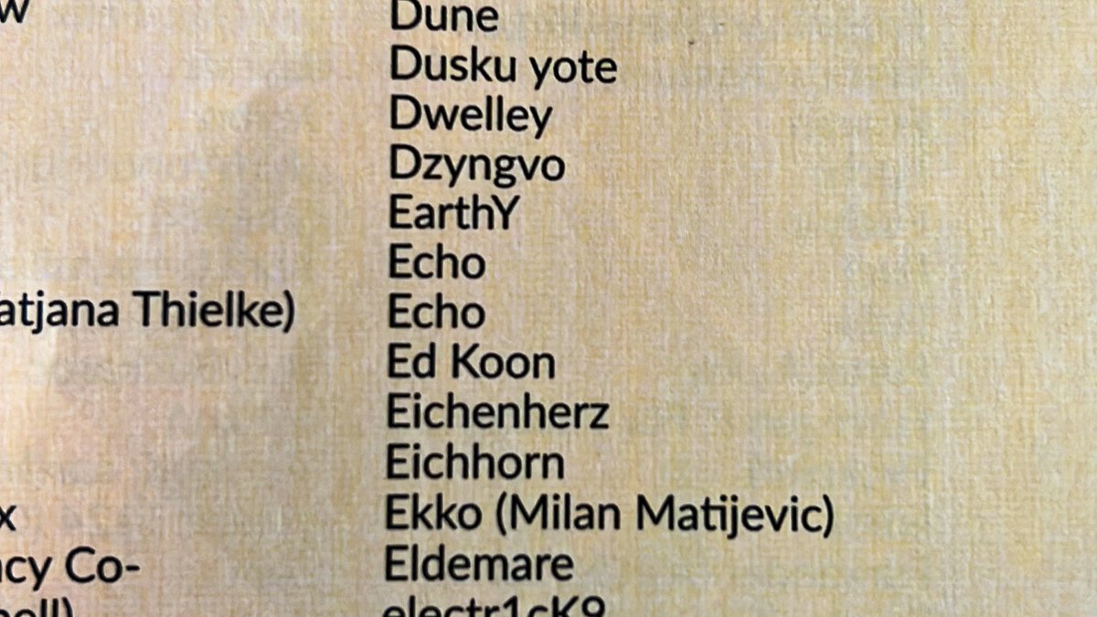 Just looking over the EF con book. THERE was another Echo!!! 
#EF28