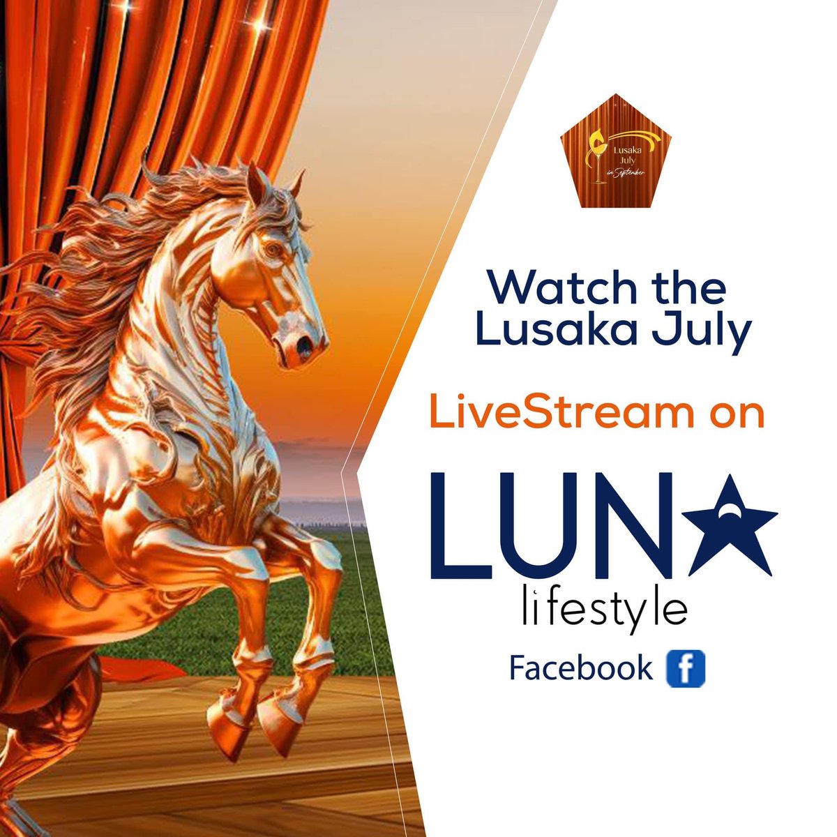 ElijahMunkombw1's tweet photo. LIVE-STREAM ALERT!
Luna Lifestyle TV will also be live-streaming the highly-anticipated Lusaka July event on their Facebook page!
#StarsInCopper #LusakaJuly2024 https://t.co/r17tdfNv8i