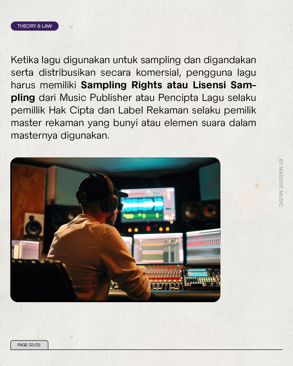 MassiveMusicEnt's tweet image. 💰 Bayangin, lagu kamu diambil sedikit bagian aja, lalu diolah jadi karya baru—setiap kali dipakai, royalti terus mengalir! Sebegitu besar peran lagu untuk karirmu, kan? Daftarin lagumu di Massive Music, hak cipta karyamu terkelola dengan baik! 🚀🎤#MusicPublisher #Sampling