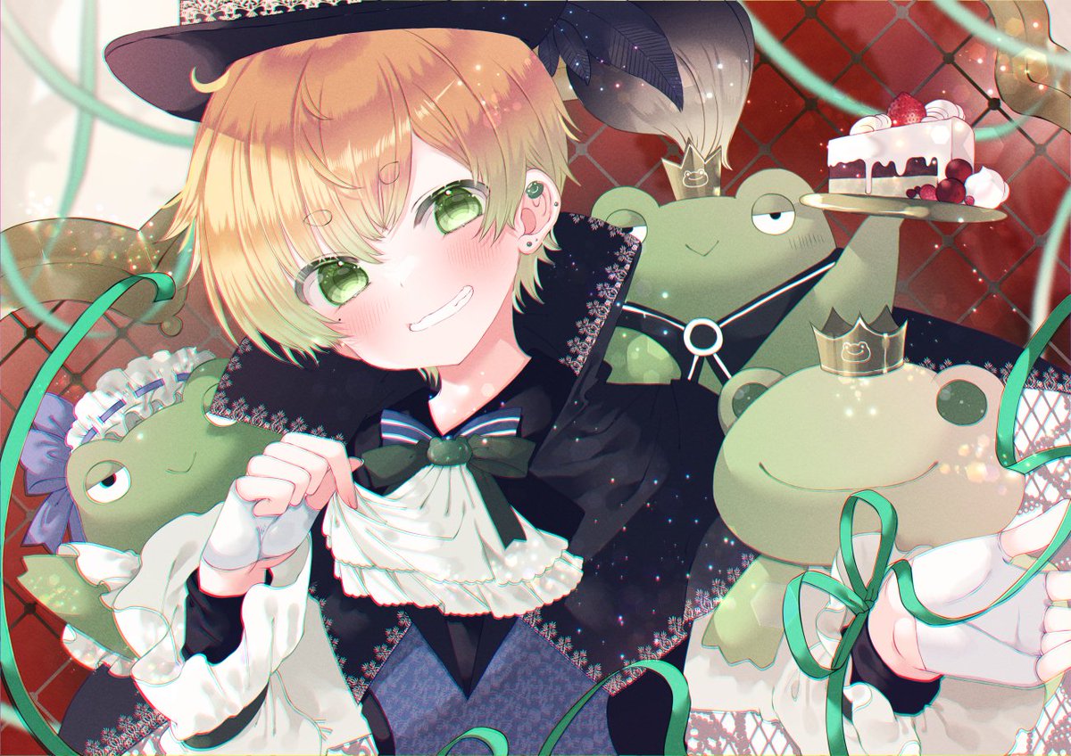 「お誕生日おめでとう.°ʚ(*˘︶˘*)ɞ°.。.:*(あぷ遅くなってごめんなさい」|むーのイラスト