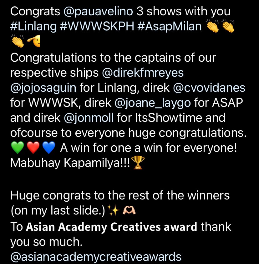 bbanea's tweet photo. These two keep giving ๐
Thank you, congratulations & best wishesโ on to the next!
#Linlang #WWWSKPH #ASAPMilan #ItsShowtime
(Nagguest din naman si Paulo sa ST eh๐คธ๐ปโโ๏ธ)
@mepauloavelino @prinsesachinita https://t.co/bZKl4dprjo