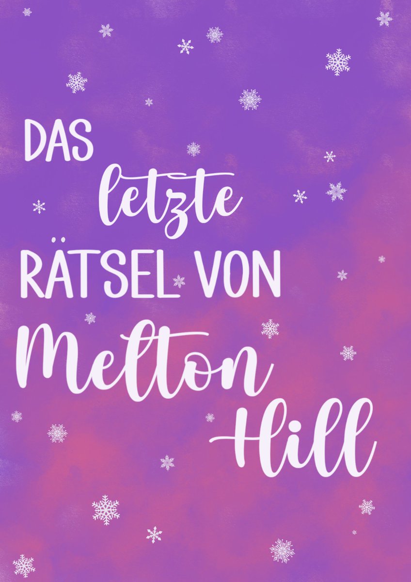 LottiRost's tweet photo. Es ist soweit und ich kann euch endlich den Titel des letzten Bands der #EmilyWrightBuchreihe verraten:

❄️"Das letzte Rätsel von Melton Hill"❄️ https://t.co/6t2gejd1MR