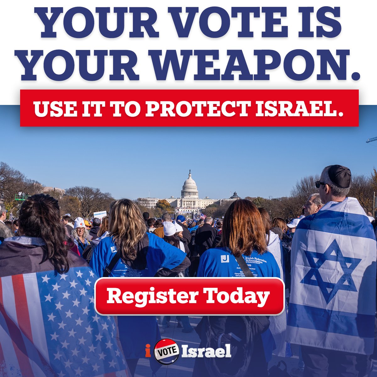 iVoteIsrael's tweet photo. Are you a US citizen living in Israel? Register NOW to vote at https://t.co/NyqajZdniA! Time is running out, and YOU have the right and obligation to do what you can. VOTE! https://t.co/9Wido5nieZ