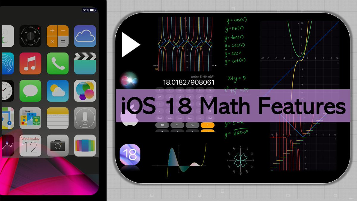 robolsmath's tweet photo. For iOS users out there, these new Math features could be helpful. Features include arithmetic operations, evaluation functions (including trig, hyperbolic, etc), and graphing. Cool stuff.

Check out the comprehensive list of features here: https://t.co/jsBM43z35A

#Math #iOS18 https://t.co/Mo3a8iildr