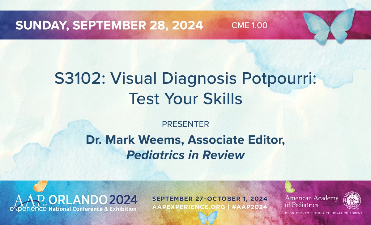 AAP Journals (@aapjournals) on Twitter photo #AAP2024 | Rise and shine! One more chance to see <a href="/MarkWeemsMD/">Mark Weems, MD 👶🫀🫁</a> present from 7:30 AM – 8:30 AM EDT in rm W414CD. #PediatricsInReview #AAP2024 | Rise and shine! One more chance to see <a href="/MarkWeemsMD/">Mark Weems, MD 👶🫀🫁</a> present from 7:30 AM – 8:30 AM EDT in rm W414CD. #PediatricsInReview