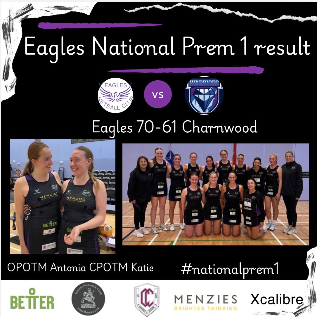 Congratulations to our Prem team who secure their first win in Prem 1. A goal for goal first half but they managed to pull ahead in the second half. Well done <a href="/ANTONIA_MITCH/">Ant Mitchell</a> on your first OPOTM with us and a CPOTM for <a href="/K_Fisher21/">Katie Fisher</a> 👏🏻👏🏻🦅💜 #nationalprem1