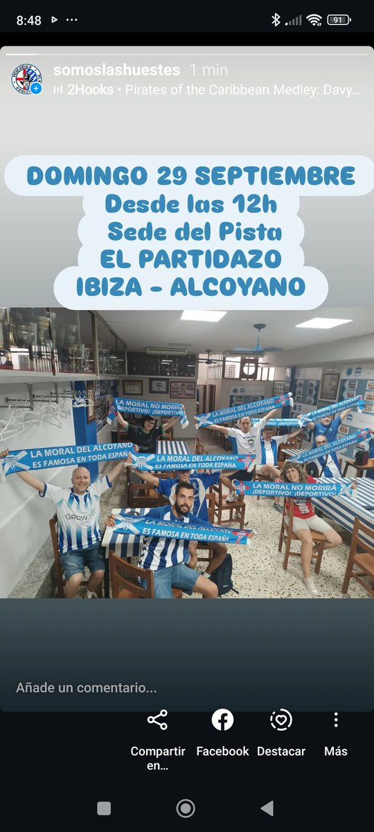Hui juga el nostre Deportivo, el de la moral.💙🤍💙⚔️🖥️ Hui toca animar des de la TV 🙌🏻🙌🏻🙌🏻