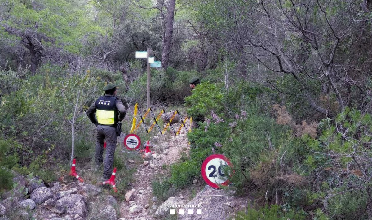 agentsruralscat's tweet photo. Els #AgentsRurals fem controls de circulació motoritzada, com aquest a l'espai d'interès natural de la Serra de Llaberia (Priorat).

⛔ Recorda: circular fora de pistes amb un vehicle de motor és prohibit.

✅ Protegim el medi natural. https://t.co/FKbzuKnkn6