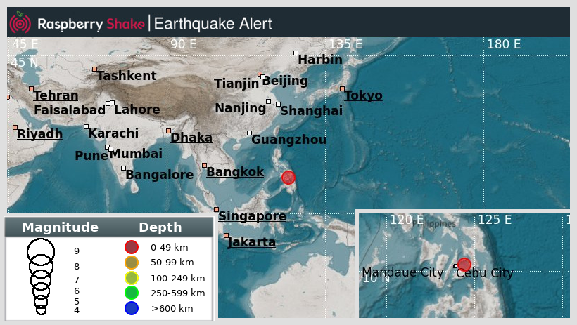 raspishakEQ's tweet photo. Preliminary M5.0 #Earthquake
ID: #rs2024tfvfwc
25km from #Talibon, #Leyte,Philippines
2024-09-29 06:53 UTC
Source: #EMSC
@raspishake

Join the largest #CitizenScience EQ community ➡ https://t.co/Y5O0dgJqJF

EVENT ➡ https://t.co/Ps26hCJ9Z3 https://t.co/wlLGF3bDhi